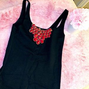 Black long curvy dress